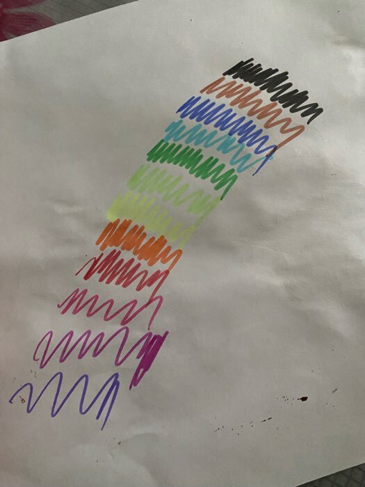 Фотография покупателя товара Фломастеры 12 цветов «Мышка», в пластиковом пенале с ручкой, вентилируемый колпачок, МИКС - Фото 6