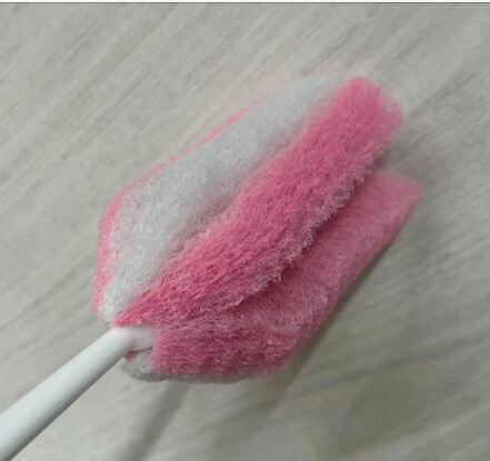 Фотография покупателя товара Ёршик для бутылочек Крошка Я, губка, 33 см, МИКС - Фото 8