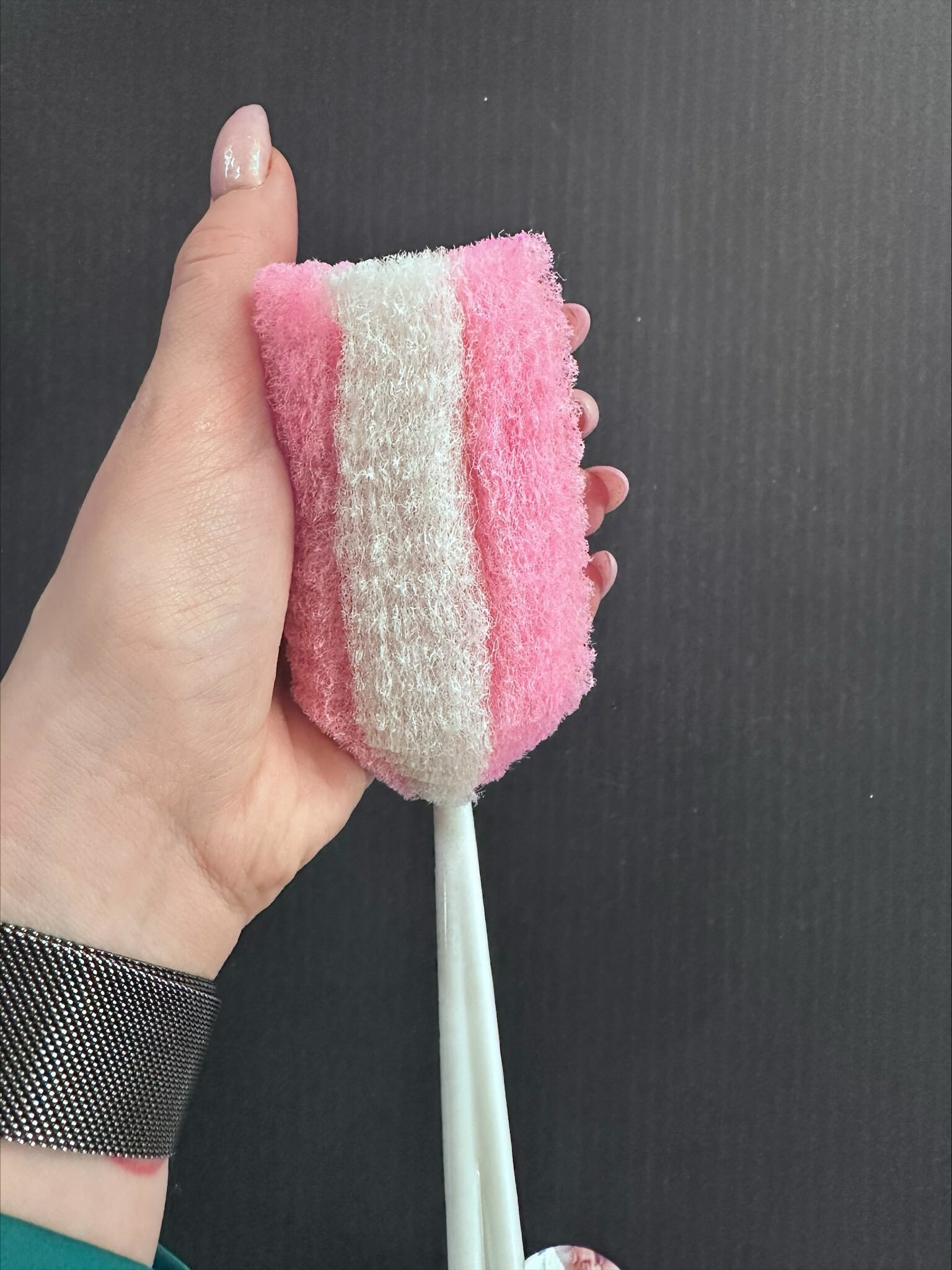 Фотография покупателя товара Ёршик для бутылочек Крошка Я, губка, 33 см, МИКС - Фото 2