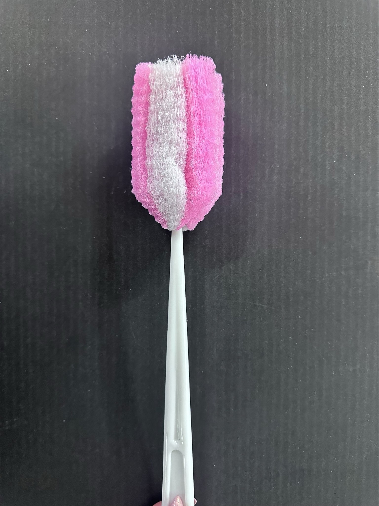 Фотография покупателя товара Ёршик для бутылочек Крошка Я, губка, 33 см, МИКС - Фото 1