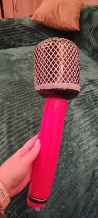 Фотография покупателя товара Игрушка надувная «Микрофон», 40 см, цвет МИКС