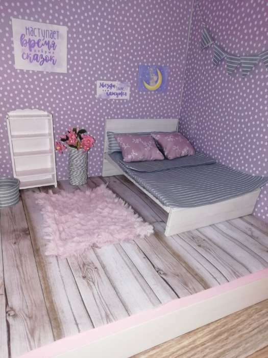 Фотография покупателя товара Набор для творчества. Кукольная кроватка с постельным бельем «Как у взрослых», 14 х 20 х 10 см - Фото 8