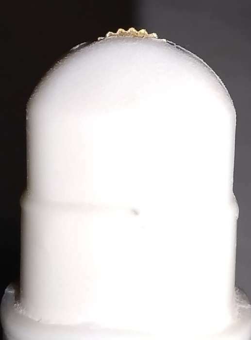 Фотография покупателя товара Меловое колёсико для ткани, 9,4 × 1,8 × 0,9 см, цвет белый