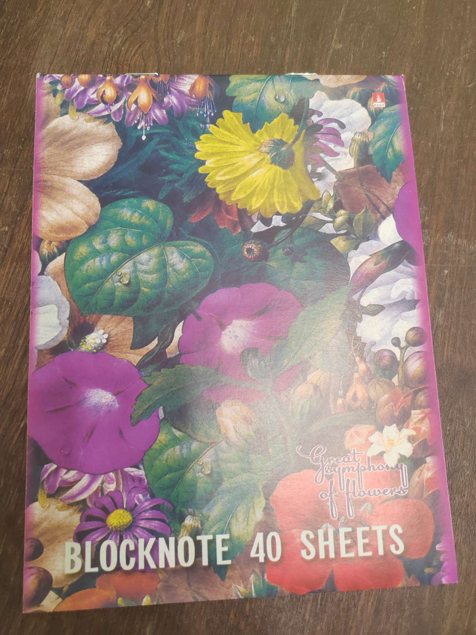 Фотография покупателя товара Блокнот А5, 40 листов на скрепке "Цветы", МИКС