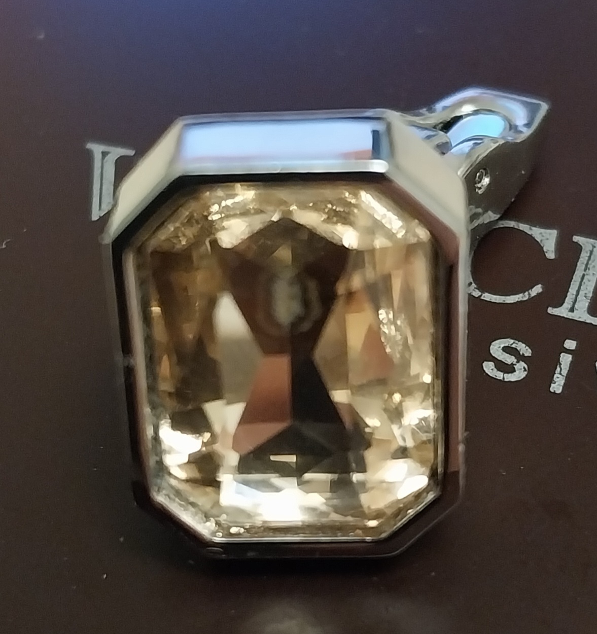 Фотография покупателя товара Запонки медные «Элегантность», оранжевые в серебре - Фото 1