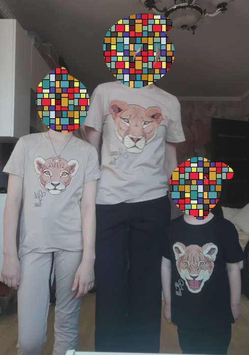 Фотография покупателя товара Пижама женская (футболка, брюки) KAFTAN Lion, размер 48-50 - Фото 1