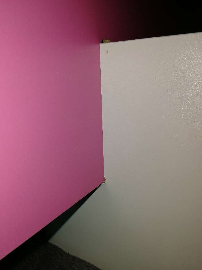 Фотография покупателя товара Полка навесная №7, 800×250×400 мм, цвет белый / розовый - Фото 2