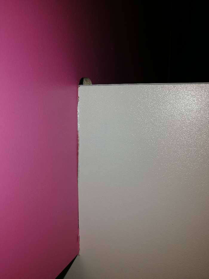 Фотография покупателя товара Полка навесная №7, 800×250×400 мм, цвет белый / розовый - Фото 1