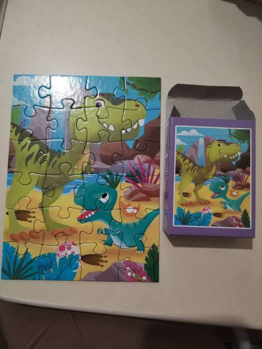 Фотография покупателя товара Пазл «Динозаврики», 24 элемента - Фото 3