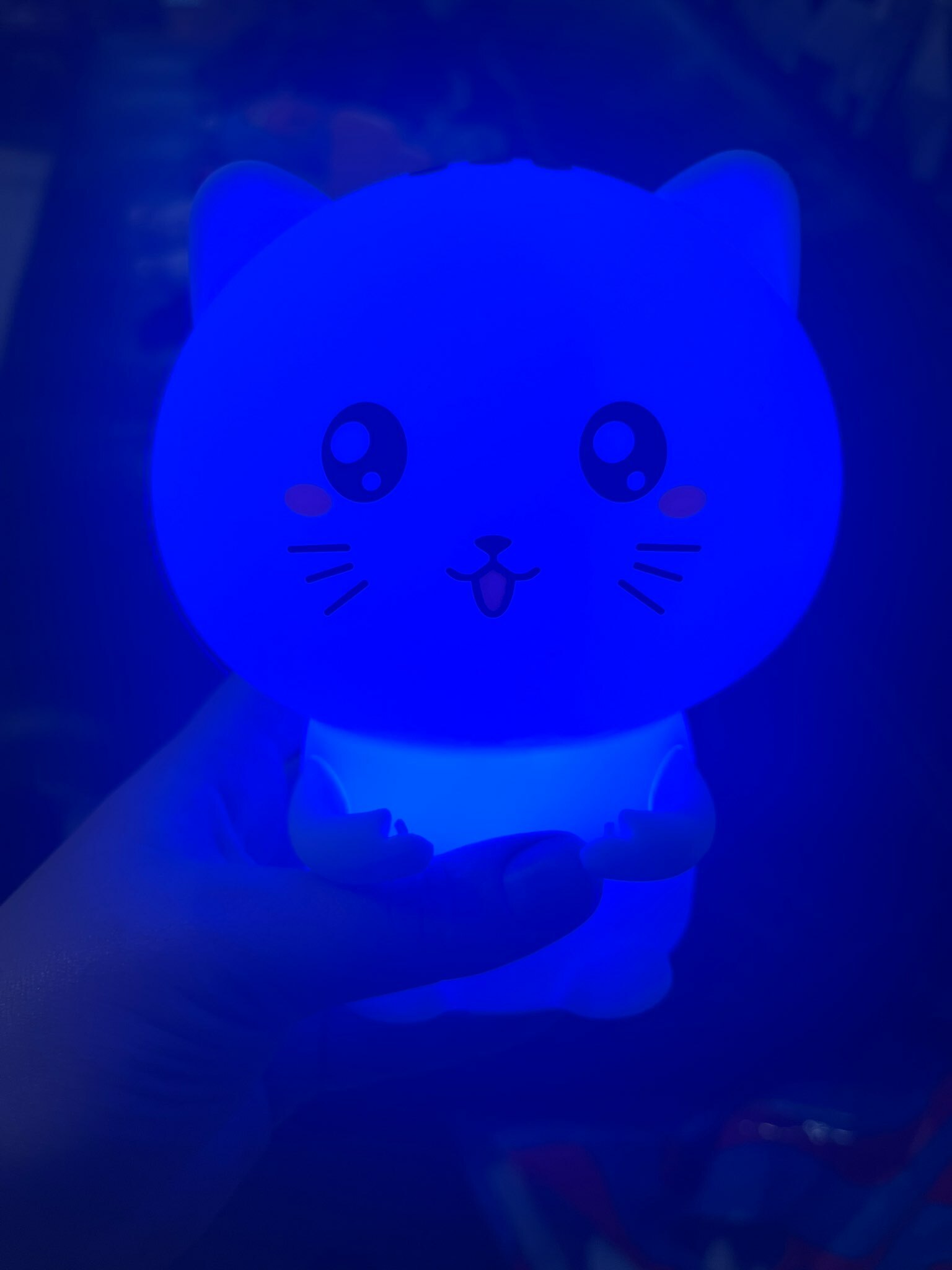 Фотография покупателя товара Ночник-мякиш "Котенок" LED от USB и АКБ 12х10х16,3 см RISALUX - Фото 3