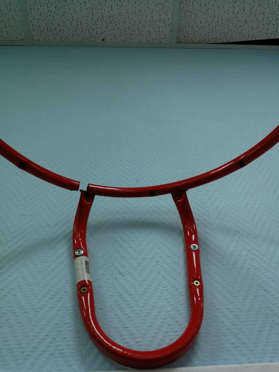 Фотография покупателя товара Корзина баскетбольная №5, d=380 мм, с сеткой - Фото 1