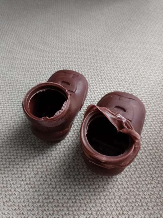 Фотография покупателя товара Ботинки для куклы «Липучки», длина подошвы — 7 см, ширина — 3,7 см, 1 пара, цвет коричневый