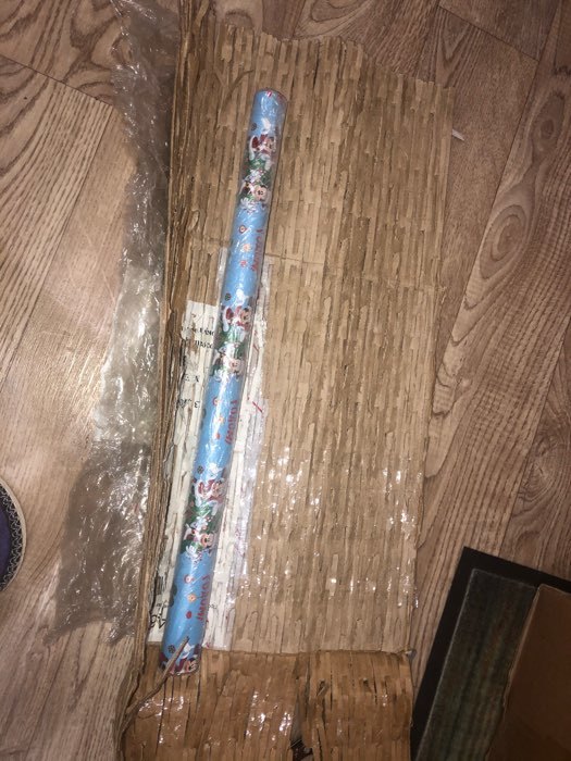 Фотография покупателя товара Бумага упаковочная глянцевая, 50 х 70 см «Весёлого Нового года!», Микки Маус и друзья