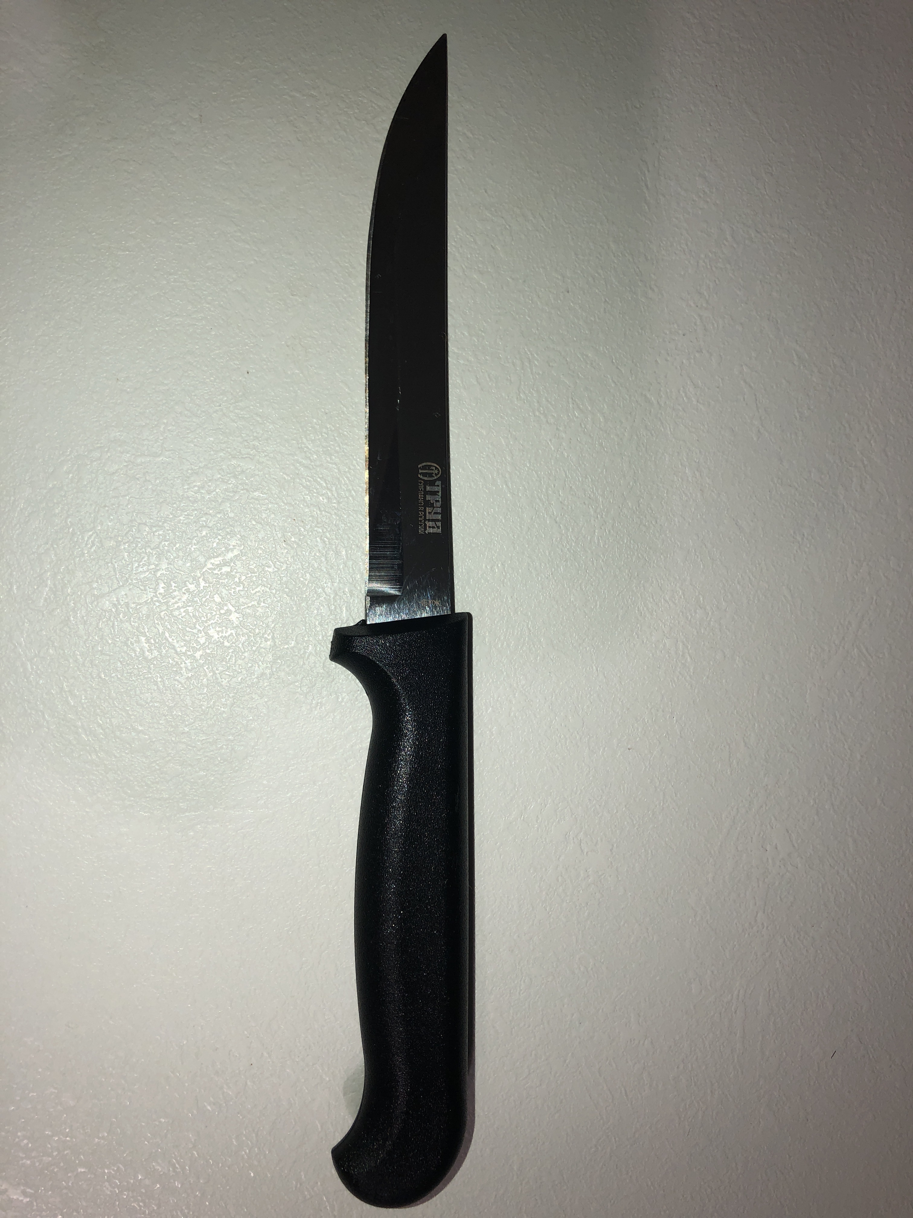 Фотография покупателя товара Нож кухонный «Элегант», для овощей, лезвие 11 см, с пластиковой ручкой, цвет чёрный - Фото 7