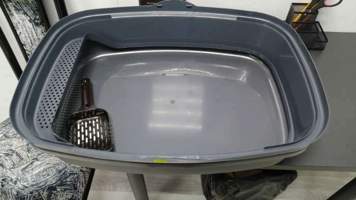 Фотография покупателя товара Туалет Айша XL с бортом 64 х 44 х 21 см серый FIX - Фото 3