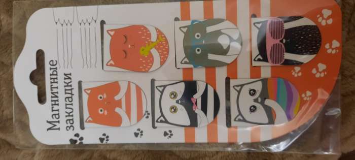 Фотография покупателя товара Закладки магнитные для книг, 6 шт «Комикс» - Фото 5