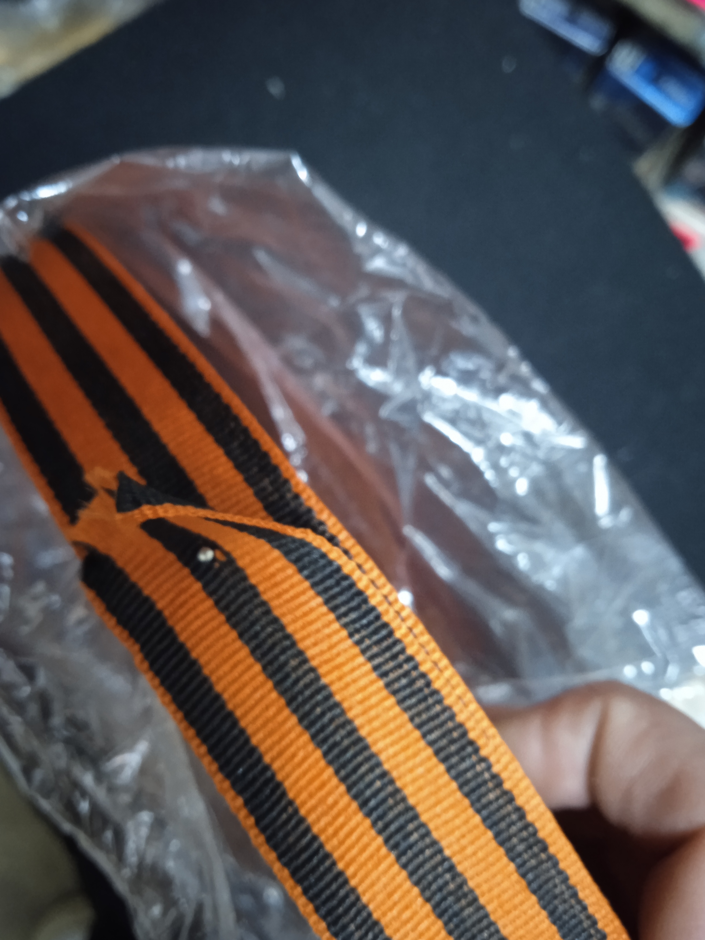 Фотография покупателя товара Лента репсовая «Георгиевская» 25 мм, 100 ± 1 м - Фото 1