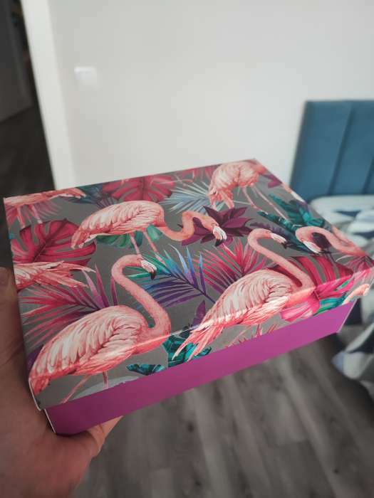 Фотография покупателя товара Коробка подарочная складная, упаковка, «Фламинго», 21 х 15 х 7 см - Фото 2