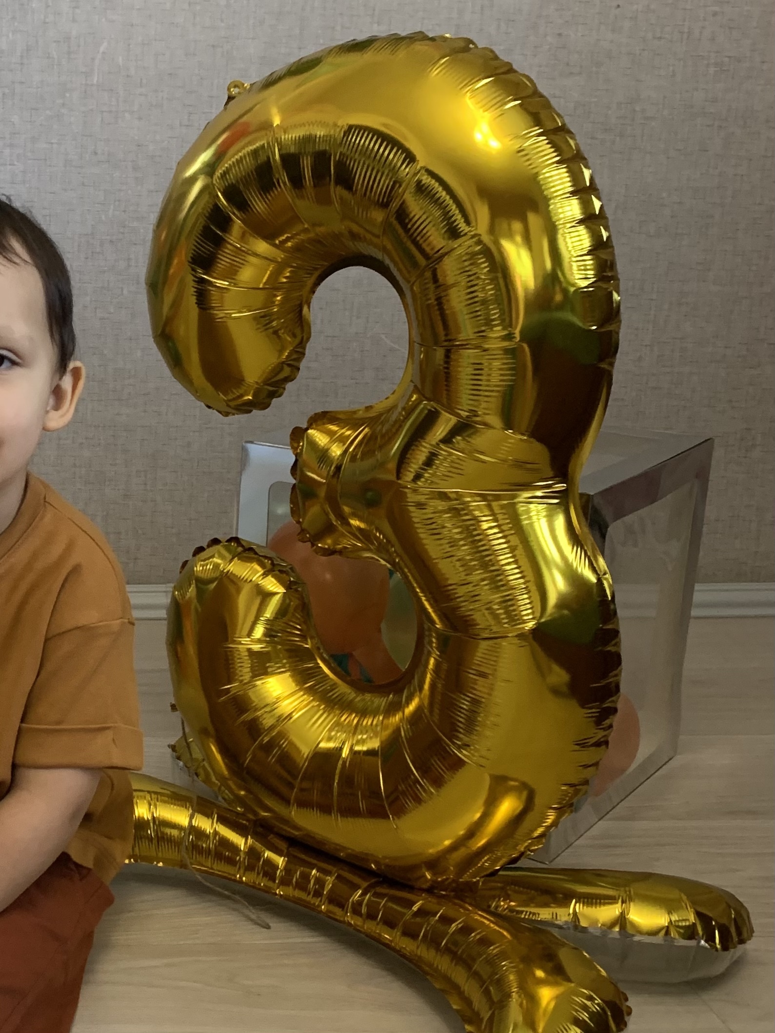 Фотография покупателя товара Воздушный шар фольгированный 32" «Цифра 1», под воздух - Фото 15