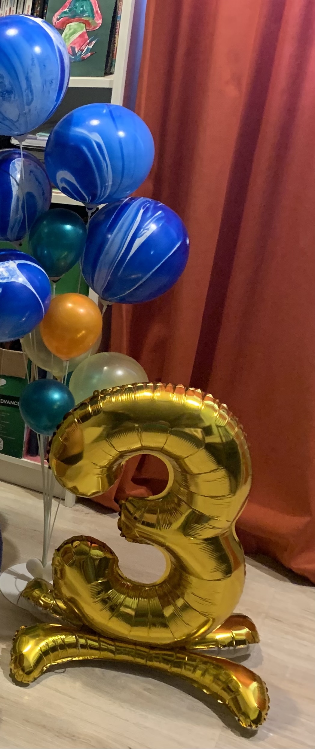 Фотография покупателя товара Воздушный шар фольгированный 32" «Цифра 1», под воздух - Фото 17