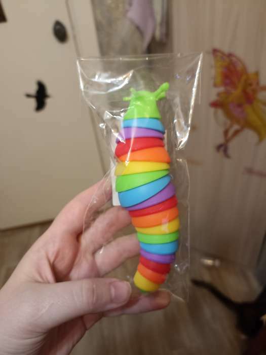 Фотография покупателя товара Развивающая игрушка «Гусеница», цвета МИКС - Фото 1
