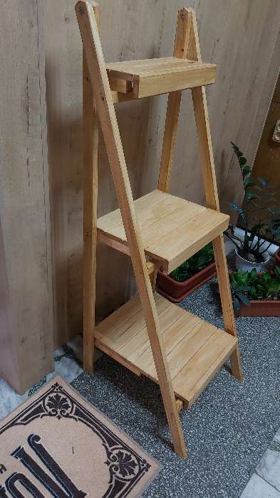 Фотография покупателя товара Стеллаж деревянный, 40×50×120см, 3 яруса, "Добропаровъ" - Фото 3