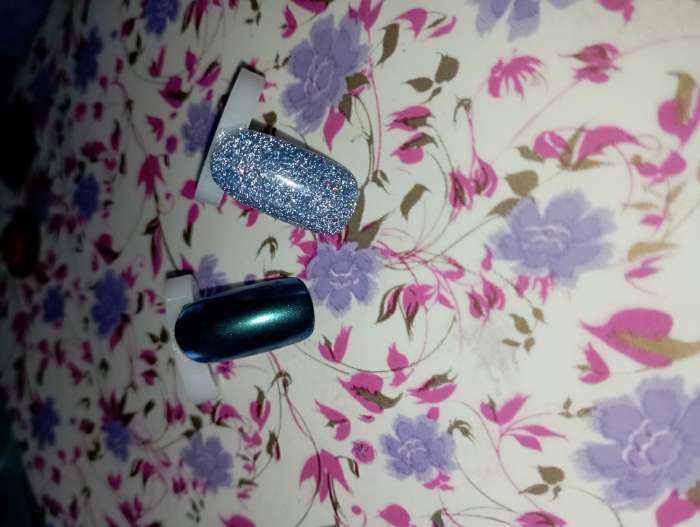 Фотография покупателя товара Гель лак для ногтей, «SHINING STAR», светоотражающий, 3-х фазный, 8мл, LED/UV, цвет синий (048)