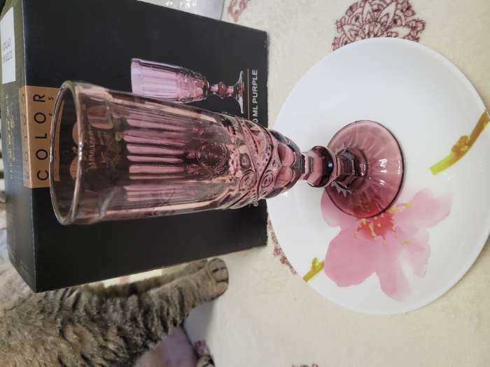 Фотография покупателя товара Набор фужеров Lenardi, 170 мл, 6 шт, цвет розовый - Фото 1