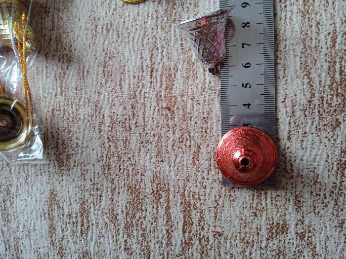 Фотография покупателя товара Ёлочные игрушки 12 шт. «Зимнее волшебство. Колокольчик в сеточку» пластик, 3×2.5 см, МИКС - Фото 4