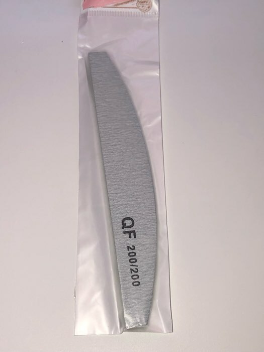 Фотография покупателя товара Пилка-наждак, абразивность 200/200, 18 см, цвет серый - Фото 3