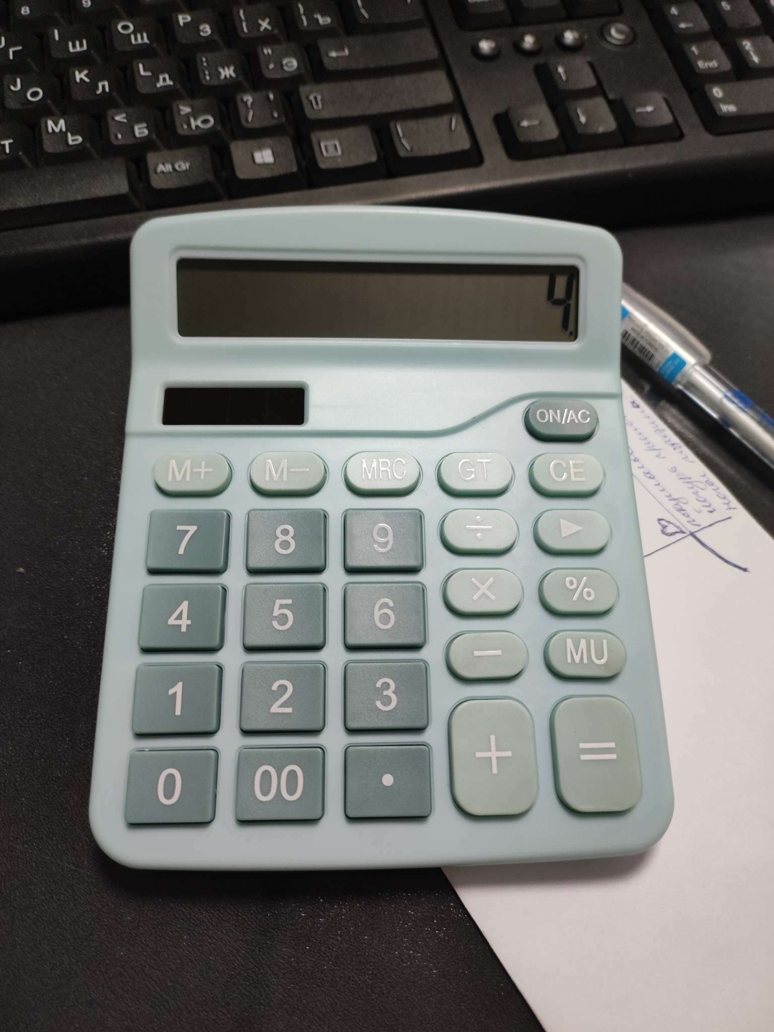 Фотография покупателя товара Калькулятор настольный 12-разрядный, МИКС - Фото 2