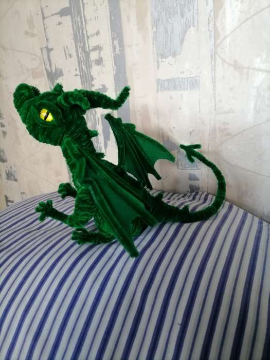 Фотография покупателя товара Игрушка из меховых палочек «Волшебный дракон» - Фото 1