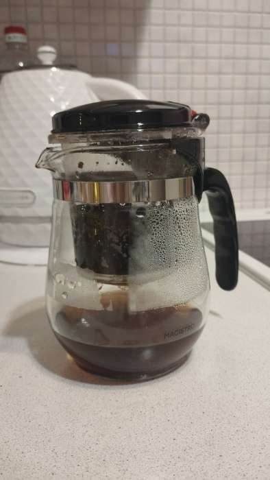 Фотография покупателя товара Заварочный чайник Magistro «Мехико», 500 мл, пластиковое сито, стекло - Фото 1