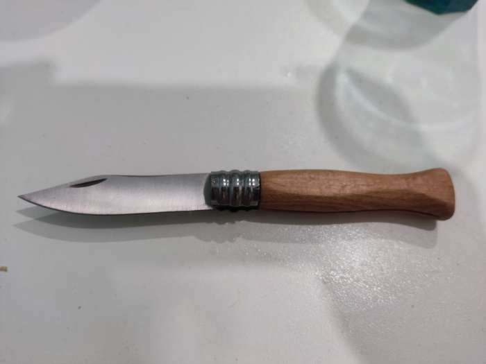 Фотография покупателя товара Нож складной "Мангуст" 19см, клинок 80мм/2мм, рукоять дерево - Фото 3