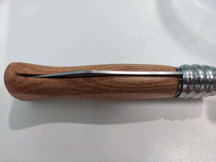 Фотография покупателя товара Нож складной "Мангуст" 19см, клинок 80мм/2мм, рукоять дерево