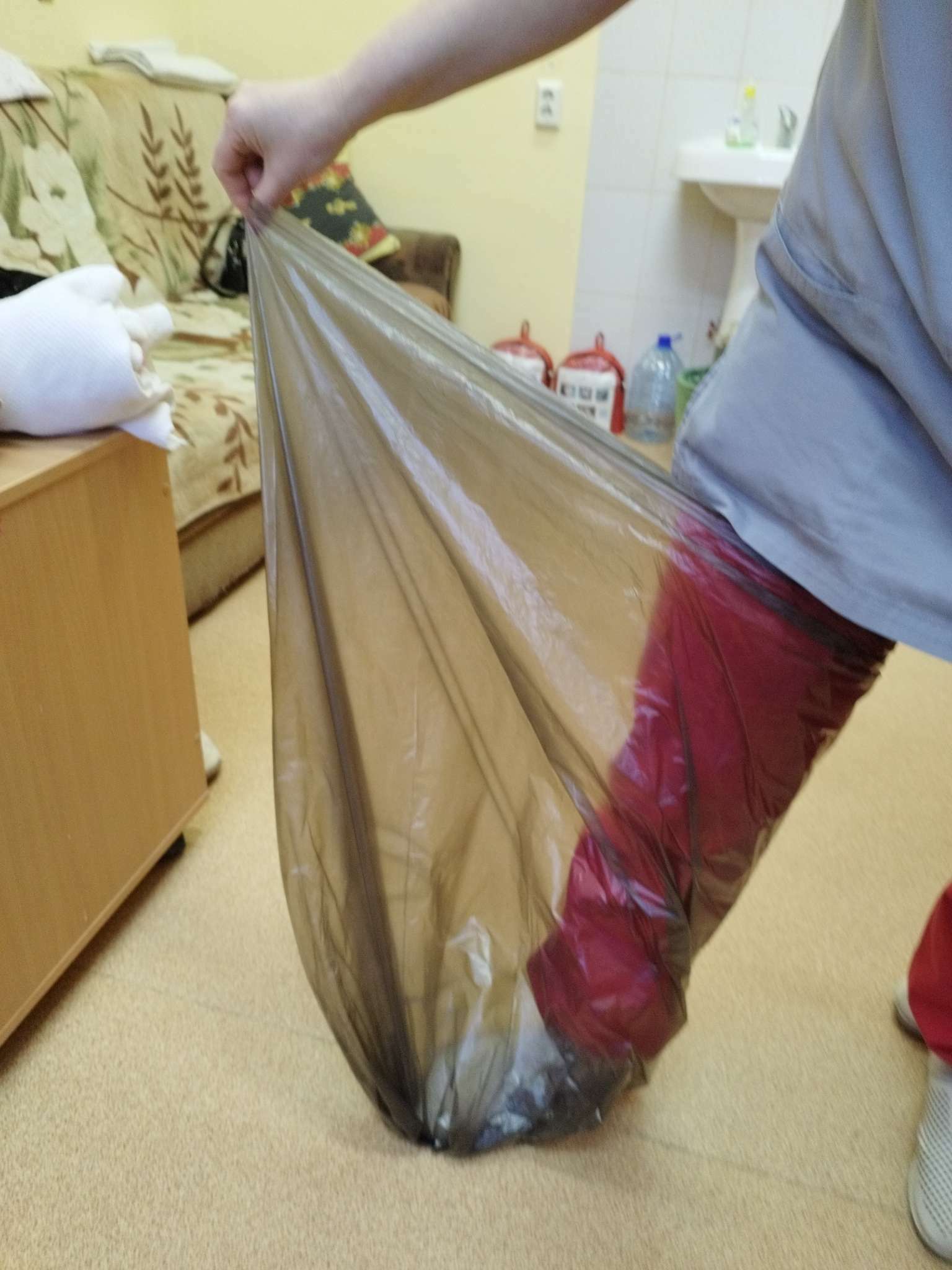 Фотография покупателя товара Мешки для мусора «Профи», 120 л, ПНД, 12 мкм, 69×100 см, 10 шт, цвет чёрный