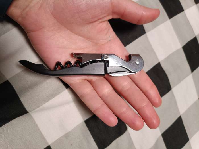 Фотография покупателя товара Набор туриста "Тайга" 3в1: нож, штопор, открывалка - Фото 1