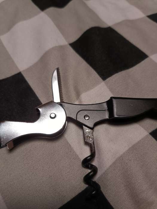 Фотография покупателя товара Набор туриста "Тайга" 3в1: нож, штопор, открывалка - Фото 2