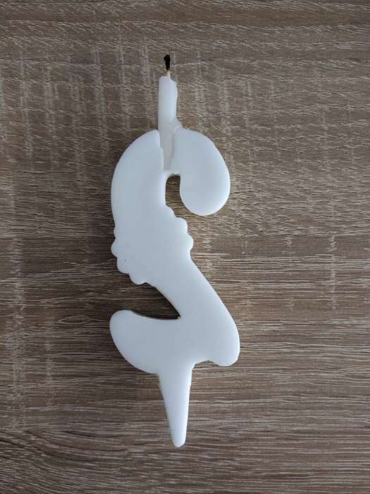 Фотография покупателя товара Свеча для торта «Ромашки», 10.2 см, разноцветная цифра 6 - Фото 4