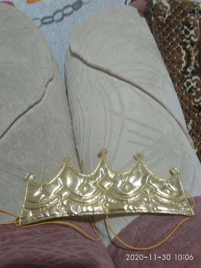 Фотография покупателя товара Корона «Принцесса», на резинке, цвет золотой - Фото 1