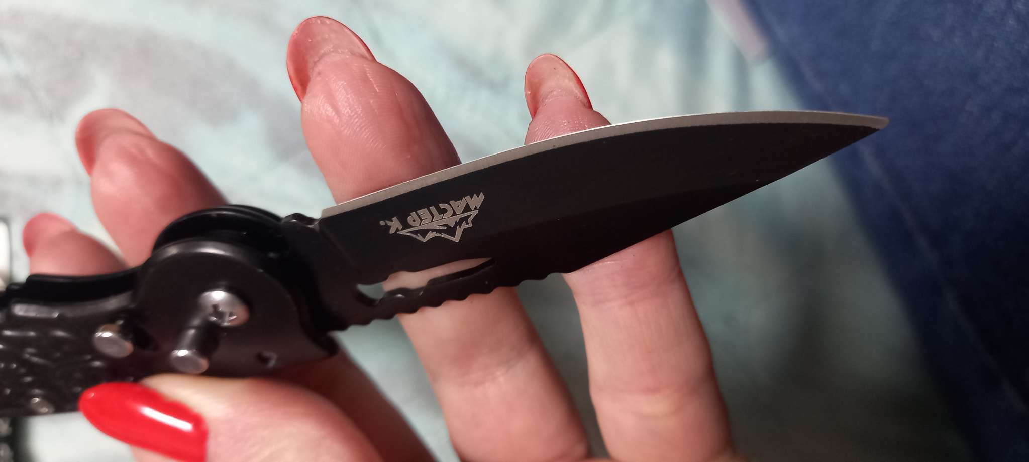 Фотография покупателя товара Нож складной "Пиранья" 16см, клинок 68мм/1,2мм - Фото 3