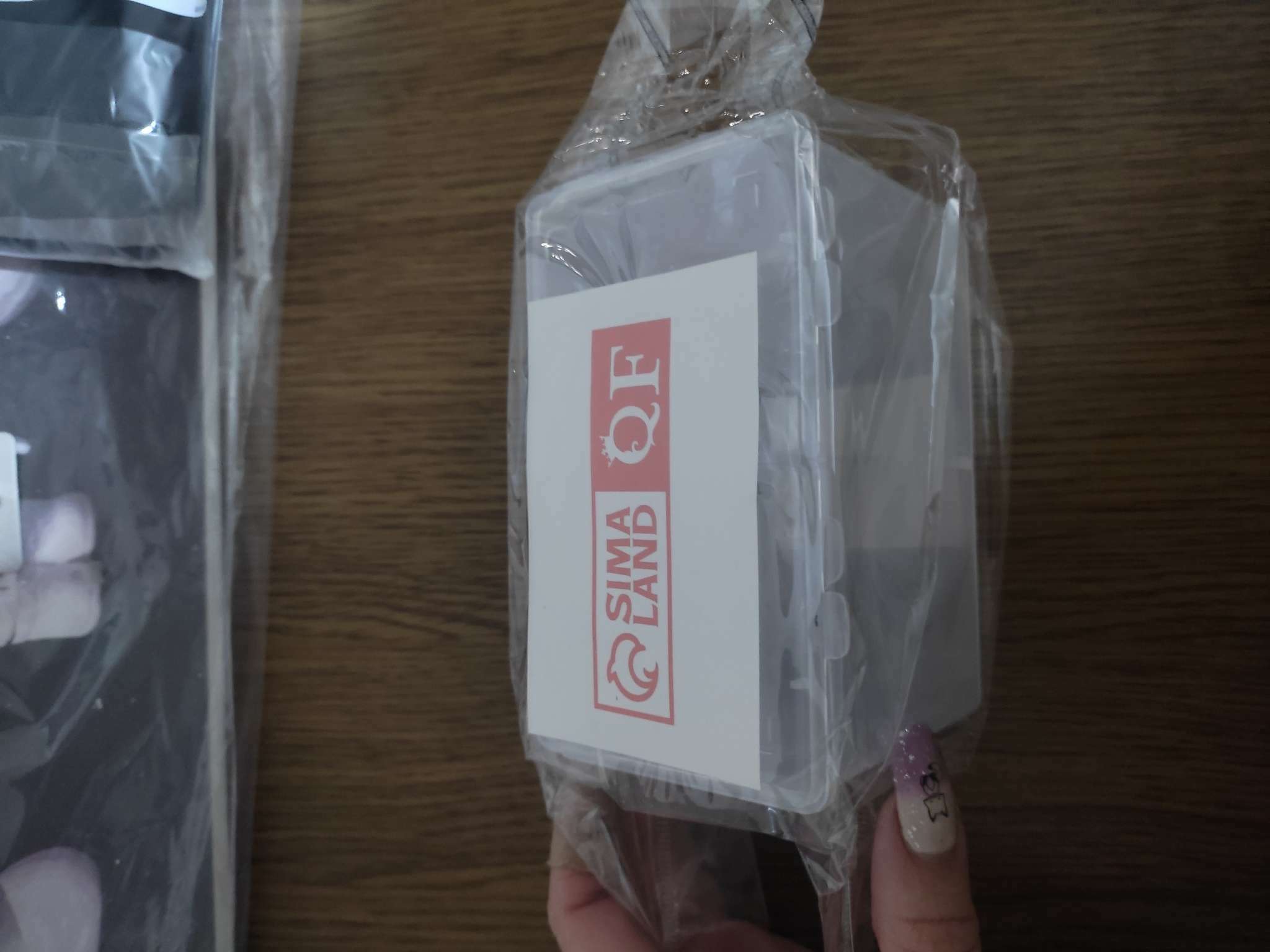 Фотография покупателя товара Контейнер для хранения мелочей, 2 секции, 6.7×12.5×7.5 см, МИКС - Фото 6