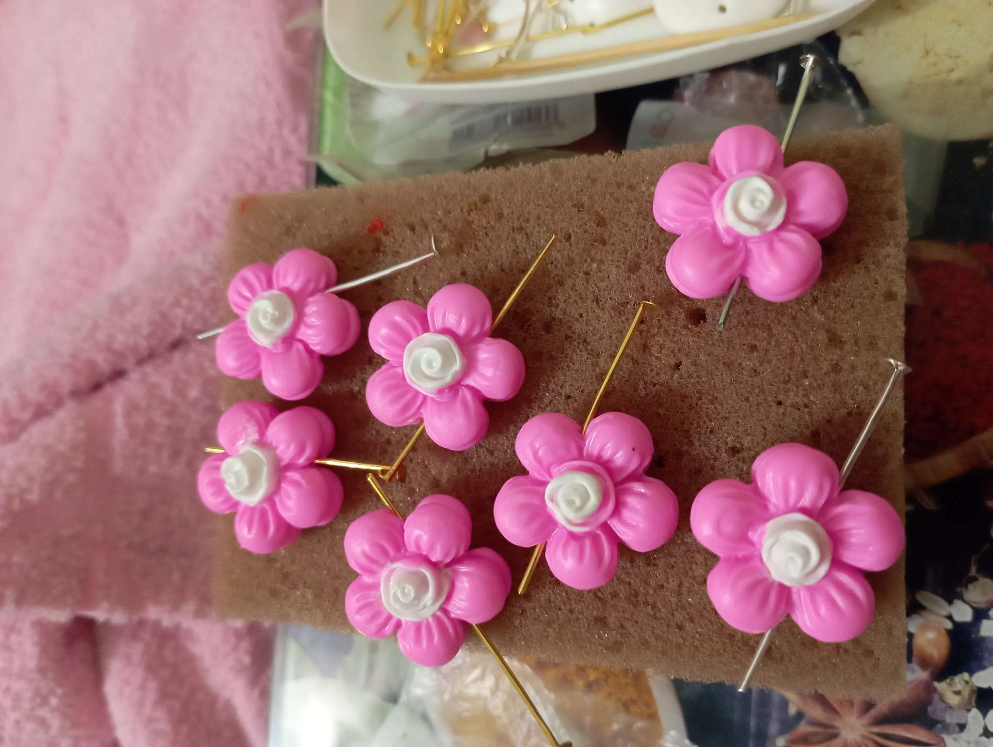 Фотография покупателя товара Молд силиконовый «Незабудки» 1×10×3 см - Фото 4