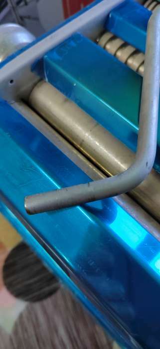 Фотография покупателя товара Лапшерезка с функцией раскатывания теста, 6 настроек толщины теста, ширина лапши 2 и 5 мм - Фото 2