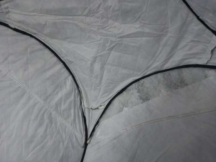 Фотография покупателя товара Палатка самораскрывающаяся, 200х200х170 см, зимняя, трёхслойная - Фото 15