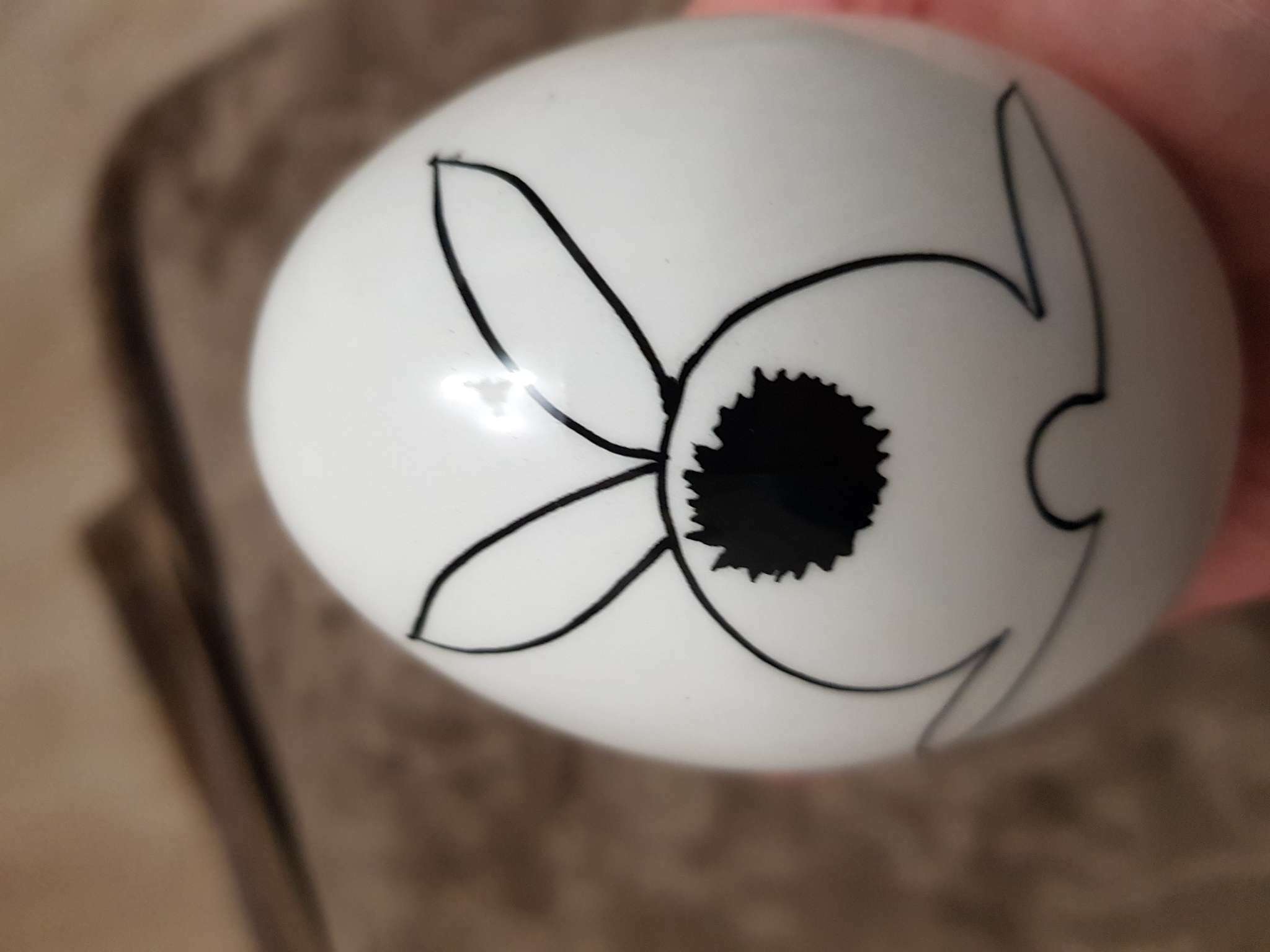 Фотография покупателя товара Сувенир керамика яйцо "Заячий хвостик" 6,3х6,3х9 см - Фото 3