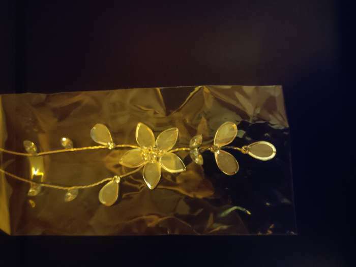 Фотография покупателя товара Набор 2 предмета: серьги, колье «Утончённость» зимний цветок, белый в серебре, 40см - Фото 1