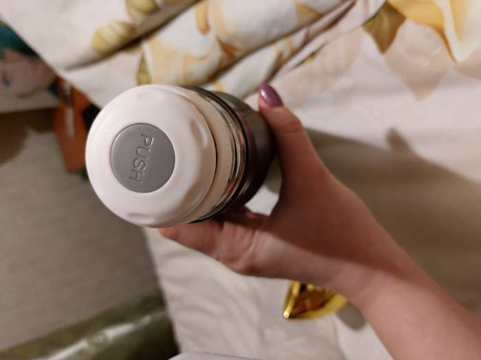 Фотография покупателя товара Термос пуля «Калибр настоящего мужчины», 450 мл, 28×7 см - Фото 3