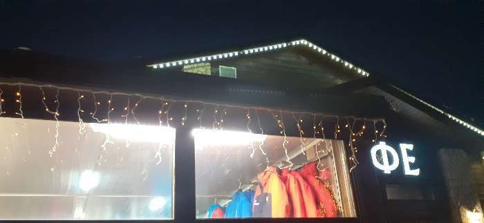 Фотография покупателя товара Гирлянда «Бахрома» 3 × 0.6 м, IP44, УМС, прозрачная нить, 160 LED, свечение жёлтое, 220 В - Фото 45