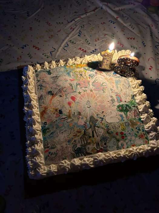 Фотография покупателя товара Свеча для торта "Золотая со звездами", цифра 1, 5,5 см - Фото 1